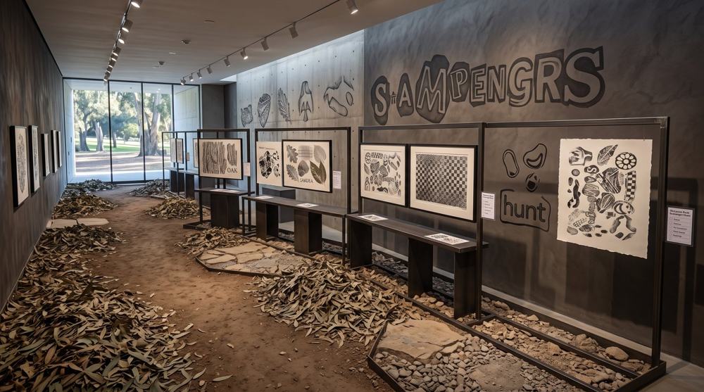 Stamping Away — exhibition view